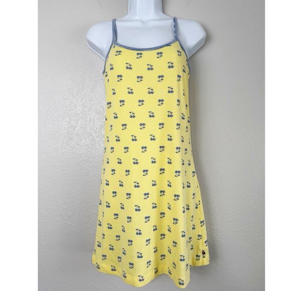 Tommy Hilfiger sleepwear yellow palm tree jersey sleeveless nightgown dress S - Picture 10 of 10